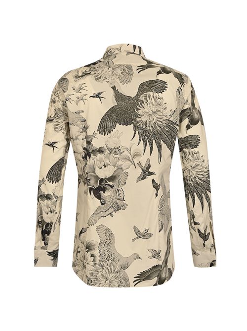 Camicia con stampa uccelli Gabriele Pasini | 51501 60921